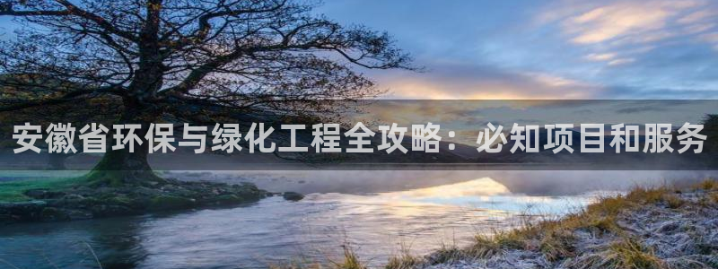 亿万视频：安徽省环保与绿化工程全攻略：必知项目和服务