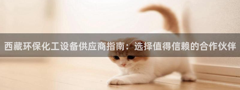 亿万啥意思：西藏环保化工设备供应商指南：选择值得信赖的合作伙伴