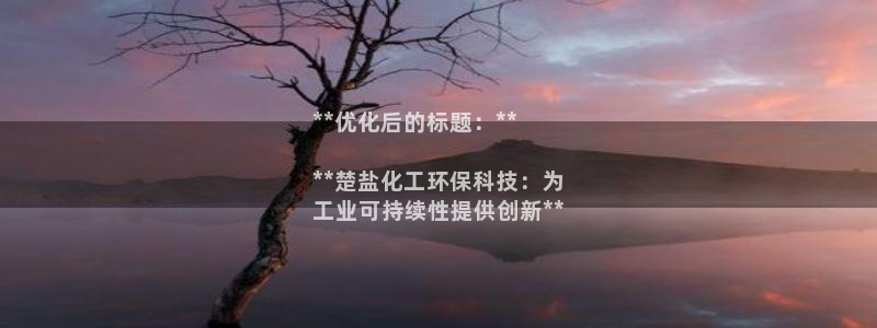 亿万问答：**优化后的标题：**

**楚盐化工环保科技：为
工业可持续性提供创新**