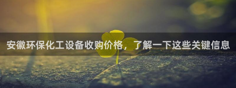 亿万首富游戏：安徽环保化工设备收购价格，了解一下这些关键信息